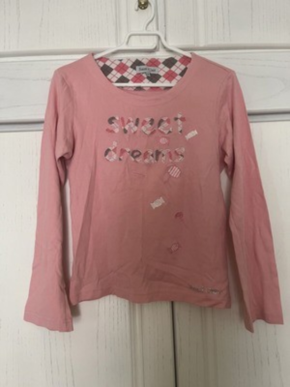 Girls' Pink 'Sweet Dreams' Long-Sleeve Top